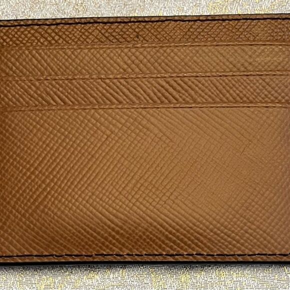 Michael Kors Men’s Harrison Tall Card Case Luggage Brown NWT - Picture 2 of 5